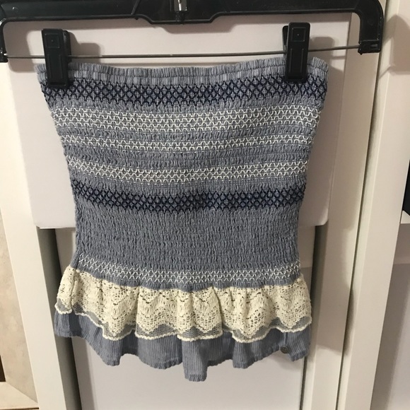 Abercrombie kids ruffle smocked tube top - Picture 1 of 5